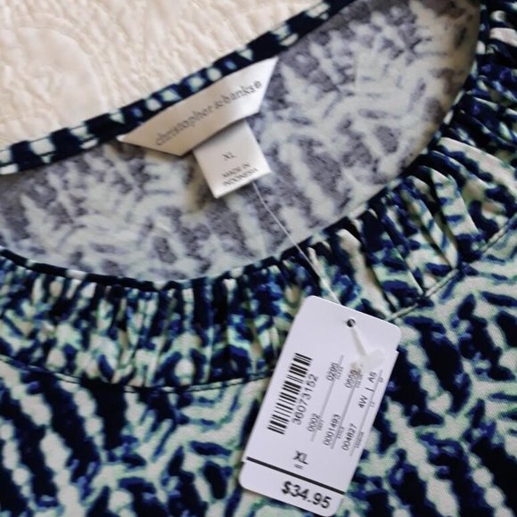 New Ladies Christopher and Banks top - XL - Picture 2 of 3